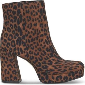 Jessica Simpson Burdete Faux Suede Natural Safari Booties SZ 6/36.5 NEW